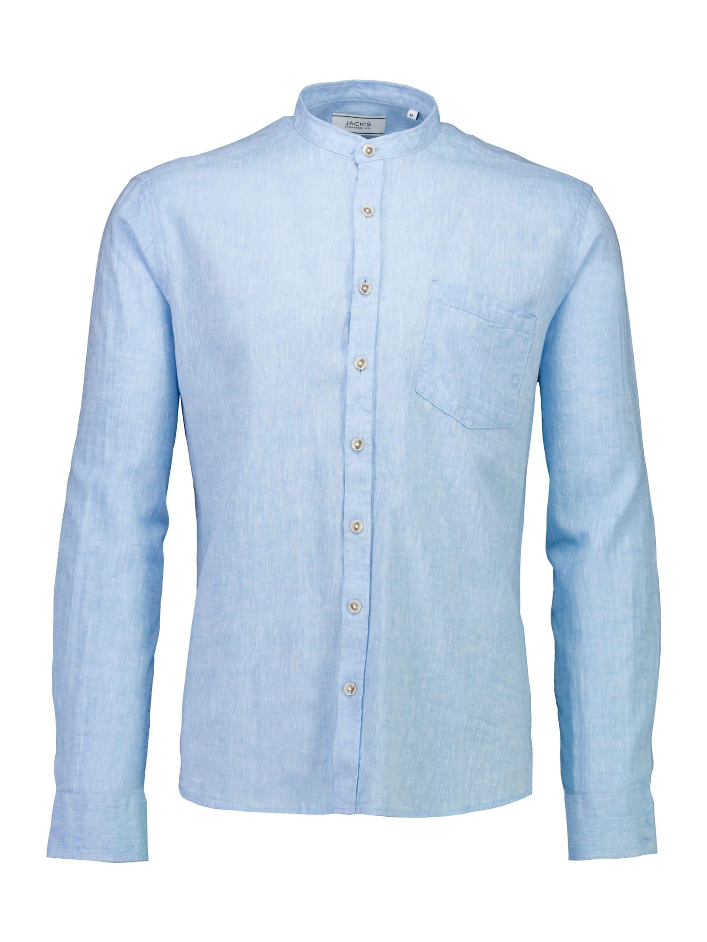 Jack's Overhemd in Blauw: voorkant