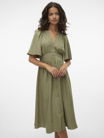 VERO MODA Sukienka koszulowa 'MELANEY' w kolorze zielony: przód