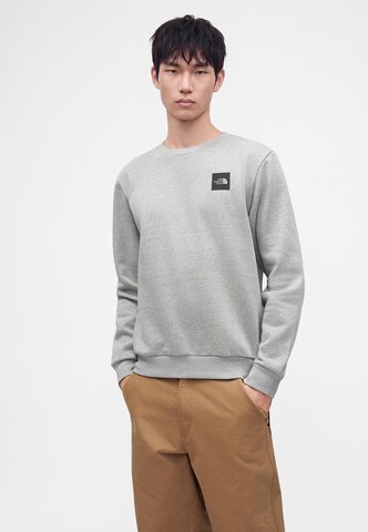 Felpa 'BOX HALF DOME' di THE NORTH FACE in grigio: frontale