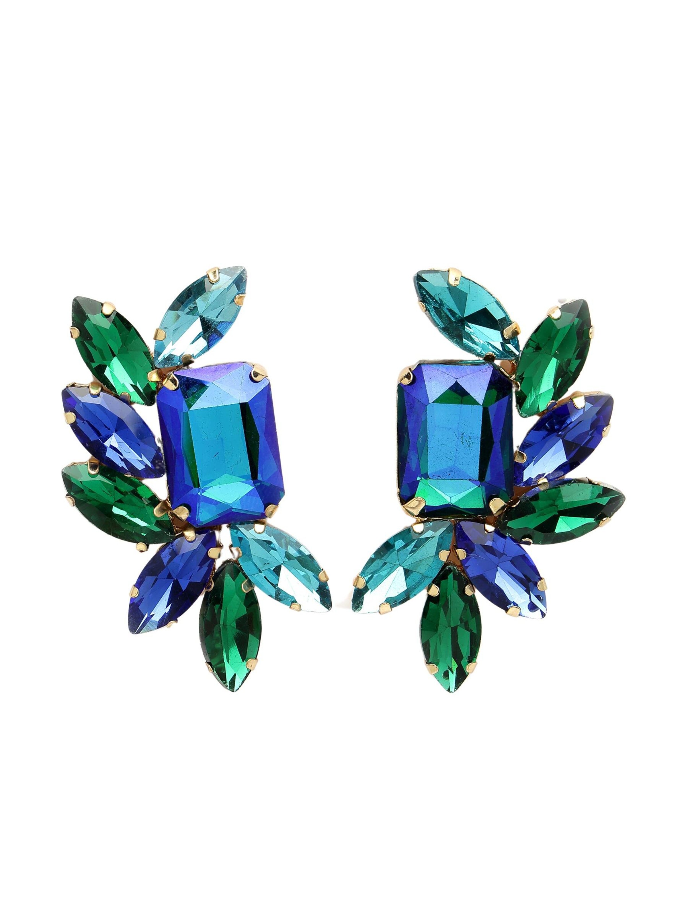 AVANT-GARDE PARIS Ohrringe 'Rosasa'‌‌‌‌‌‌‌‌‌‌ in Blau: Vorderseite