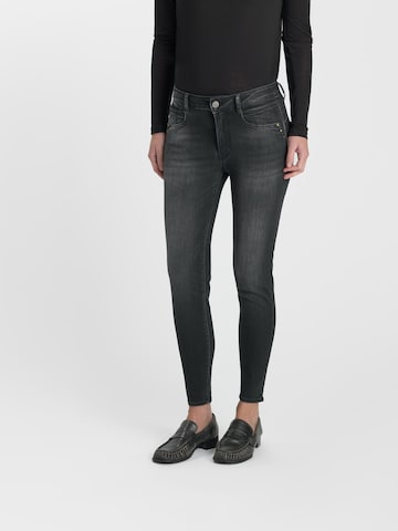 Coupe slim Jean Le Temps Des Cerises en noir : devant