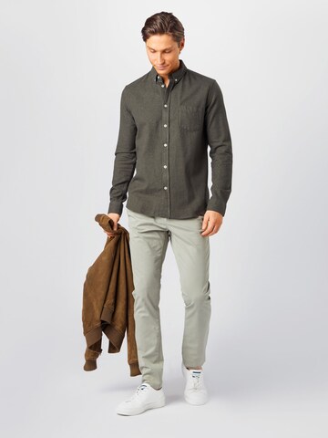 Samsøe Samsøe Regular fit Button Up Shirt 'Liam' in Green