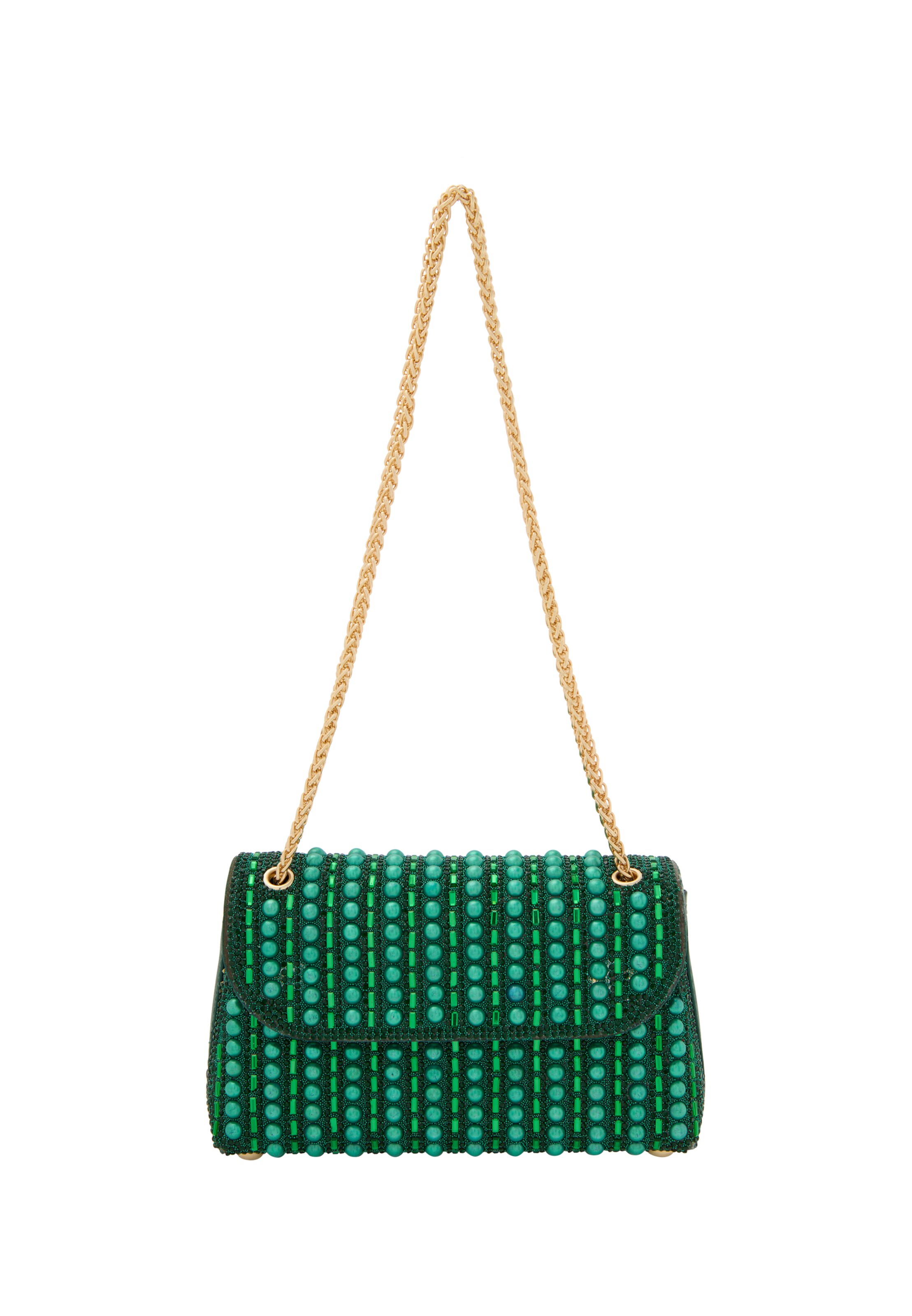 faina - Mala de ombro em verde: frente