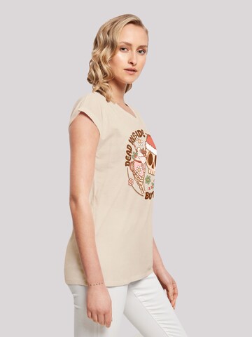 F4NT4STIC Shirt 'Dead inside but jolly' in Beige