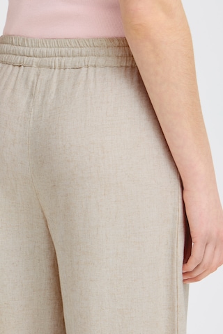Wide Leg Pantalon 'FRJETT' Fransa en beige