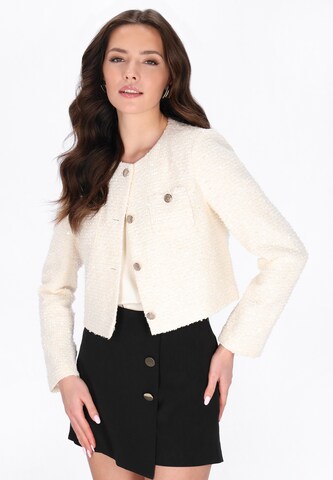 faina Blazer 'Festive' in White: front