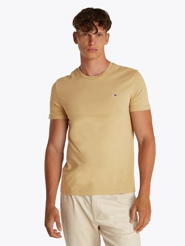T-Shirt Tommy Jeans en beige : devant