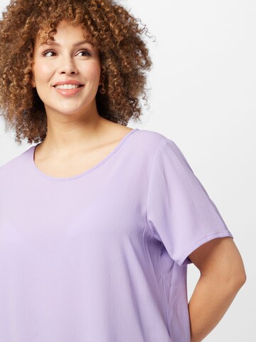 ONLY Carmakoma - Blusa 'LUXMIE' em roxo