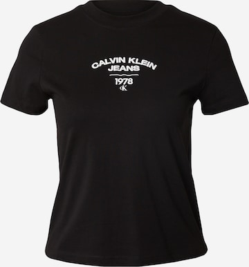 Calvin Klein Jeans Shirt 'Varsity' in Black: front