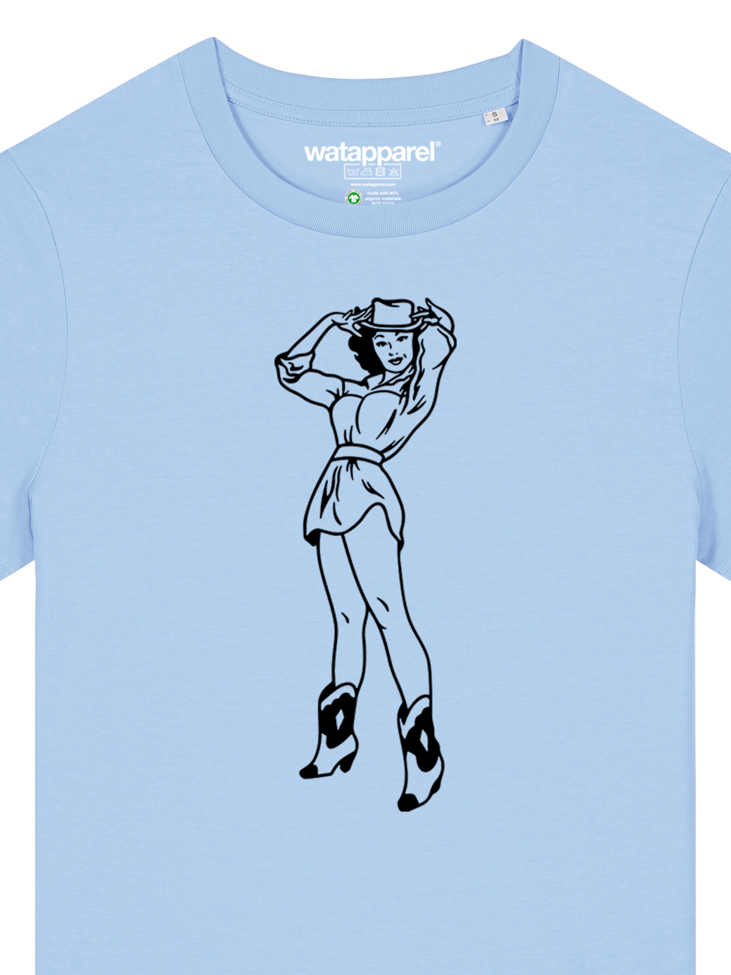 Watapparel Shirt 'Cowgirl' in Blue