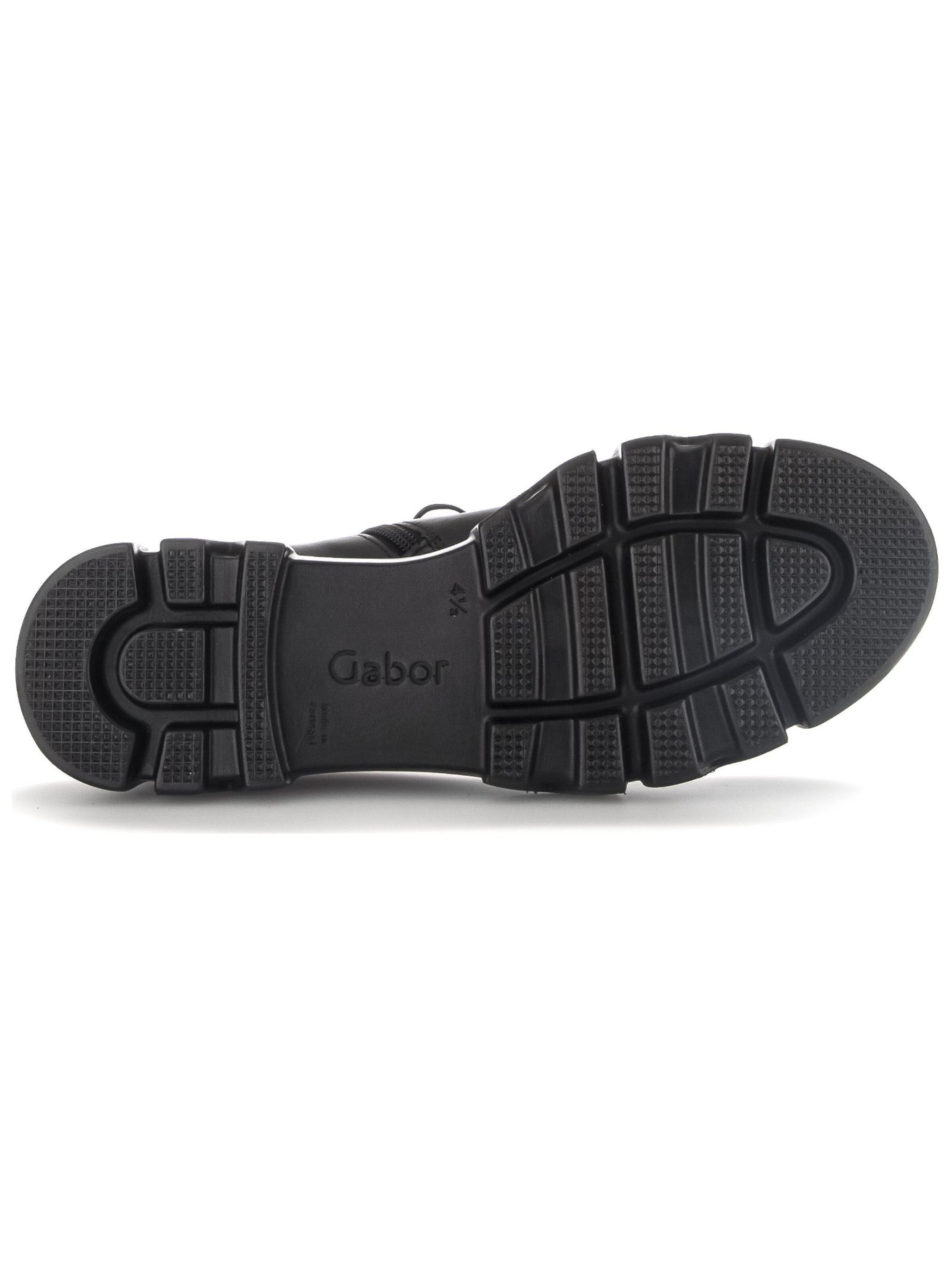 GABOR Schnürstiefelette in Schwarz