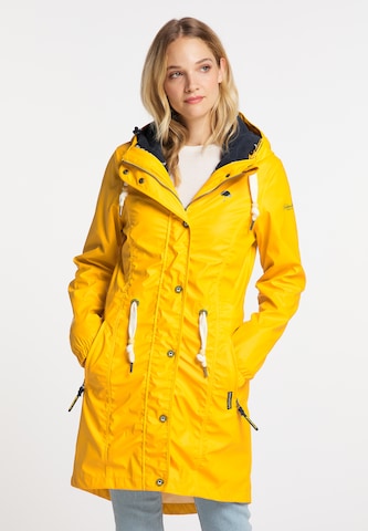 Schmuddelwedda Raincoat in Yellow: front