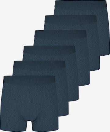 Almonu Boxershorts 'Cotton - Melange' in Blauw: voorkant