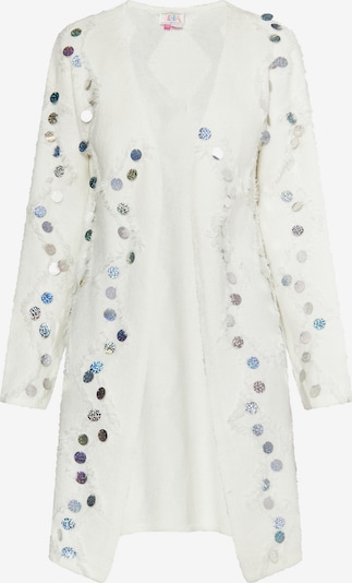 IZIA Kardigan u srebro / bijela, Pregled proizvoda