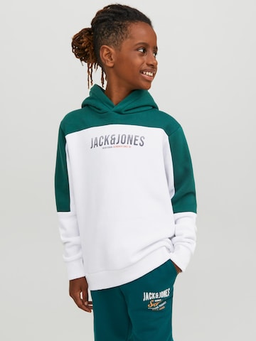 Jack & Jones Junior Sweatshirt 'Edan' in Green: front