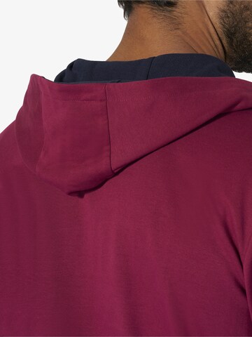 Jan Vanderstorm Sweatshirt 'Korbenkt' in Red