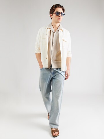 JJ Rebel Comfort Fit Košeľa 'JREBHAVEN' - Hnedá