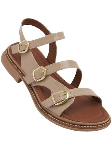 Sandales 'Myra' Limoya en beige : devant