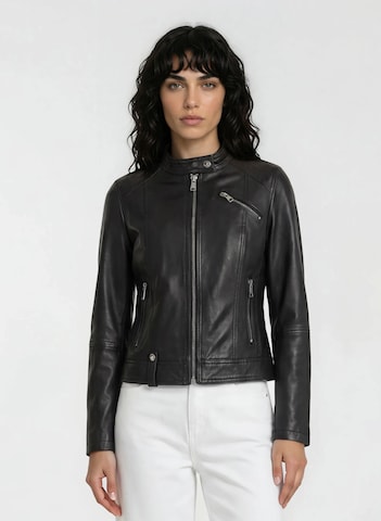 trueprodigy - Chaqueta de entretiempo 'Teona' en negro: frente