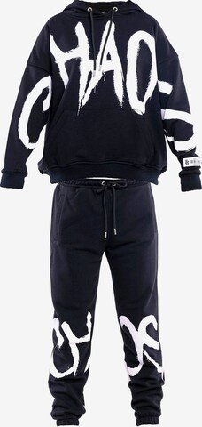 Tom Barron Sports Suit in Black: front