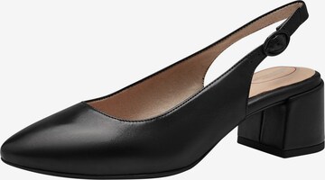 TAMARIS Slingpumps in Zwart: voorkant