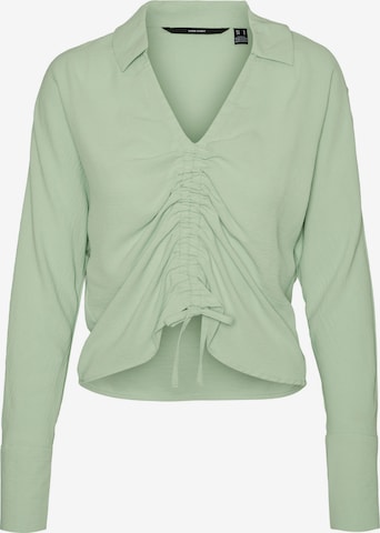 VERO MODA Blouse 'Ginge' in Green: front