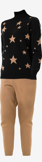 Jimmy Sanders Sweat suit in Light brown / Black, Item view