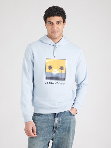 JACK & JONES Majica 'JJPERRY' | modra barva: sprednja stran