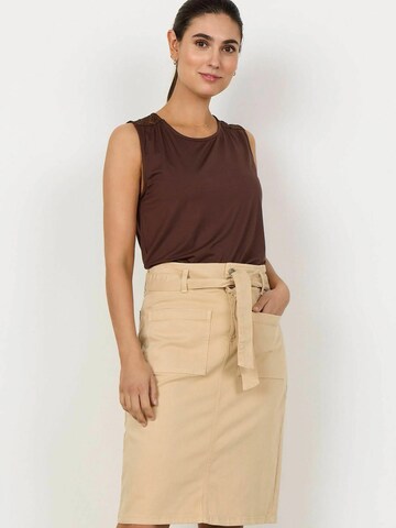 Soyaconcept Nederdel ' ERNA 26 ' i beige: forside
