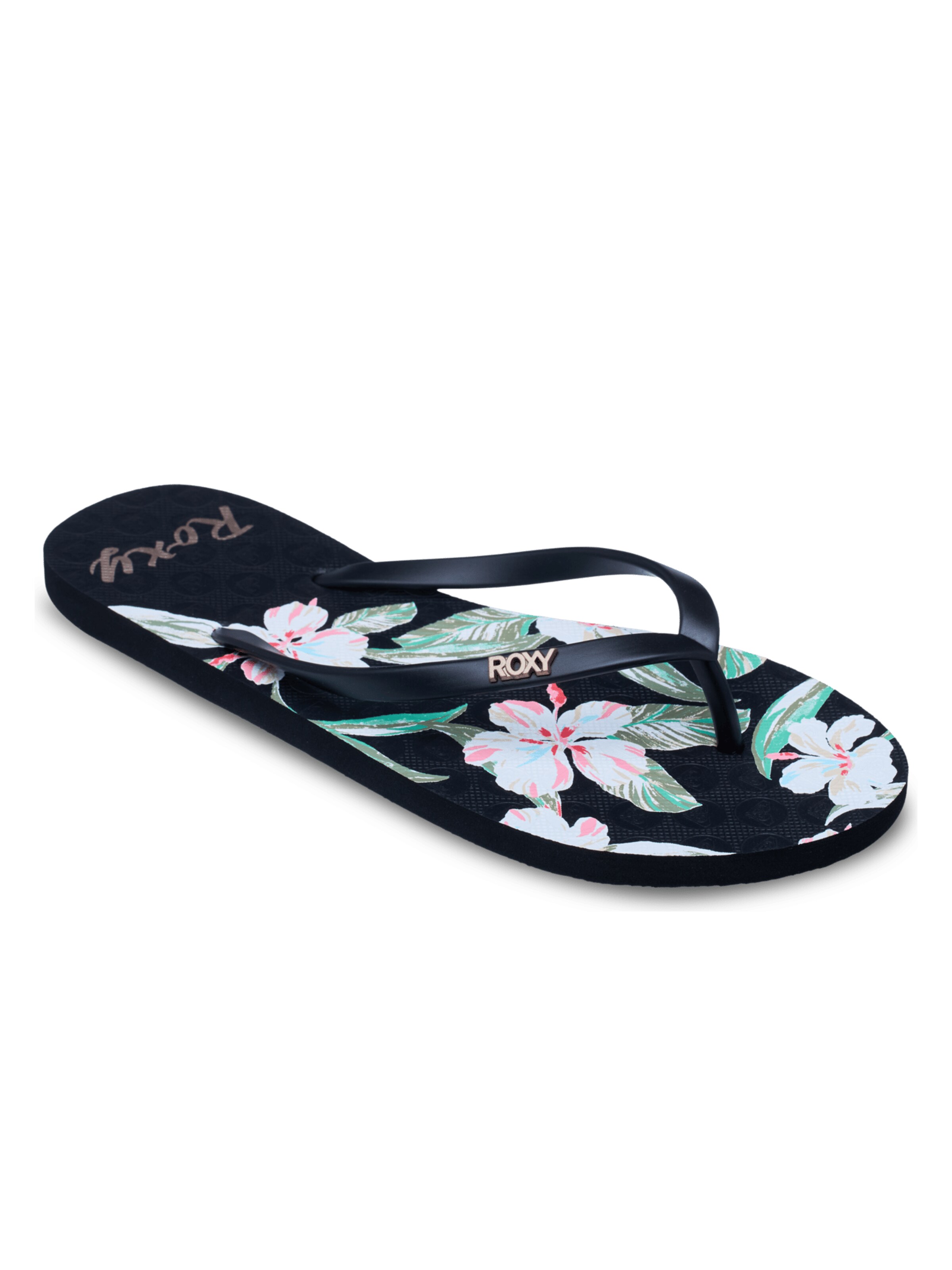 ROXY T-Bar Sandals 'New Viva' in Black: front