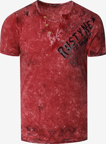 Rusty Neal Shirt in Rood: voorkant