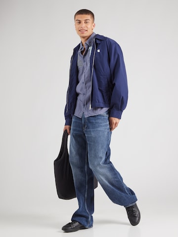 CAMP DAVID Regular fit Button Up Shirt in Blue