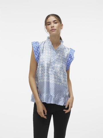 VERO MODA Top 'LEVI' in Blauw: voorkant