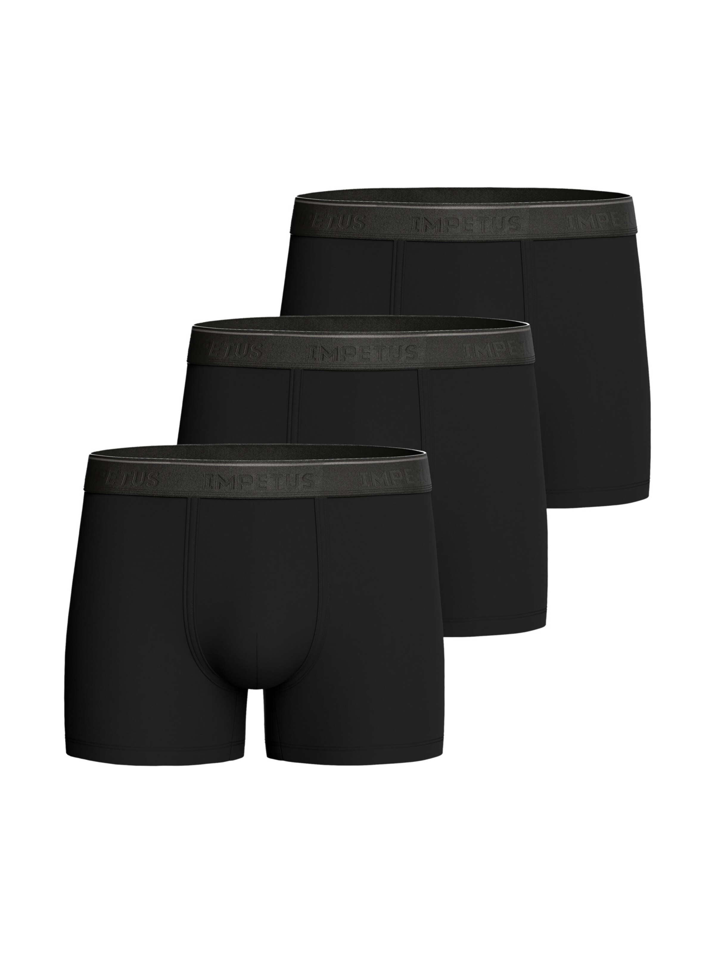 Boxers IMPETUS en noir : devant