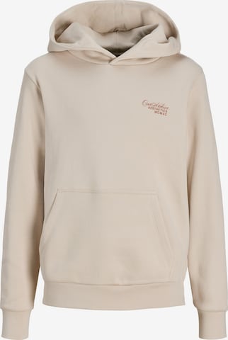 Jack & Jones Junior Hoodie 'Roar' in Beige: Vorderseite