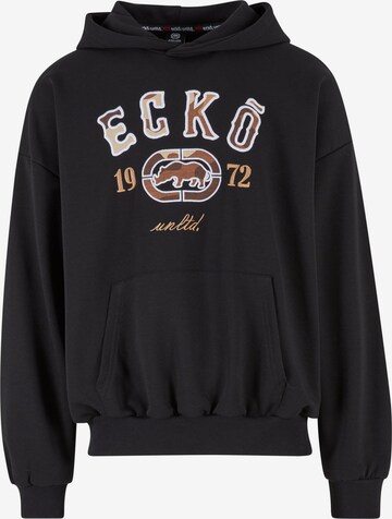 Ecko Unlimited Sweatshirt 'Ecko' in Schwarz: predná strana