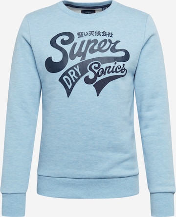 Sweat-shirt Superdry en bleu : devant