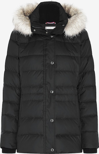 Tommy Hilfiger Curve Winterjacke in hellbeige / schwarz, Produktansicht