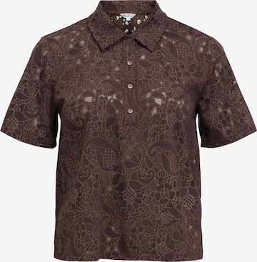 OBJECT Bluse 'OBJBianca' i brun: forside