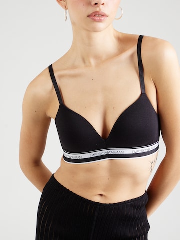 Triunghi Sutien de la Emporio Armani pe negru