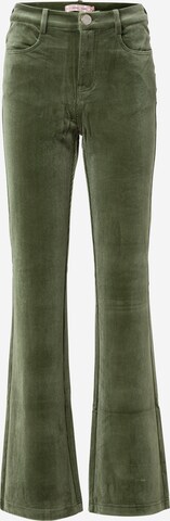 Traffic People Flared Trousers 'Charade' in Green: front