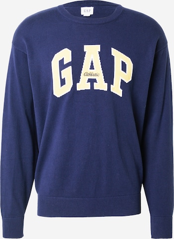 GAPSweater majica 'ATHLETIC' - plava boja: prednji dio