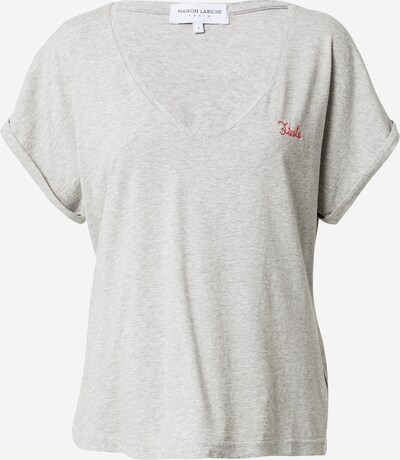Maison Labiche Camiseta 'LE CHATEAU' en gris moteado / rojo, Vista del producto