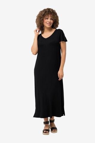 Robe Ulla Popken en noir : devant