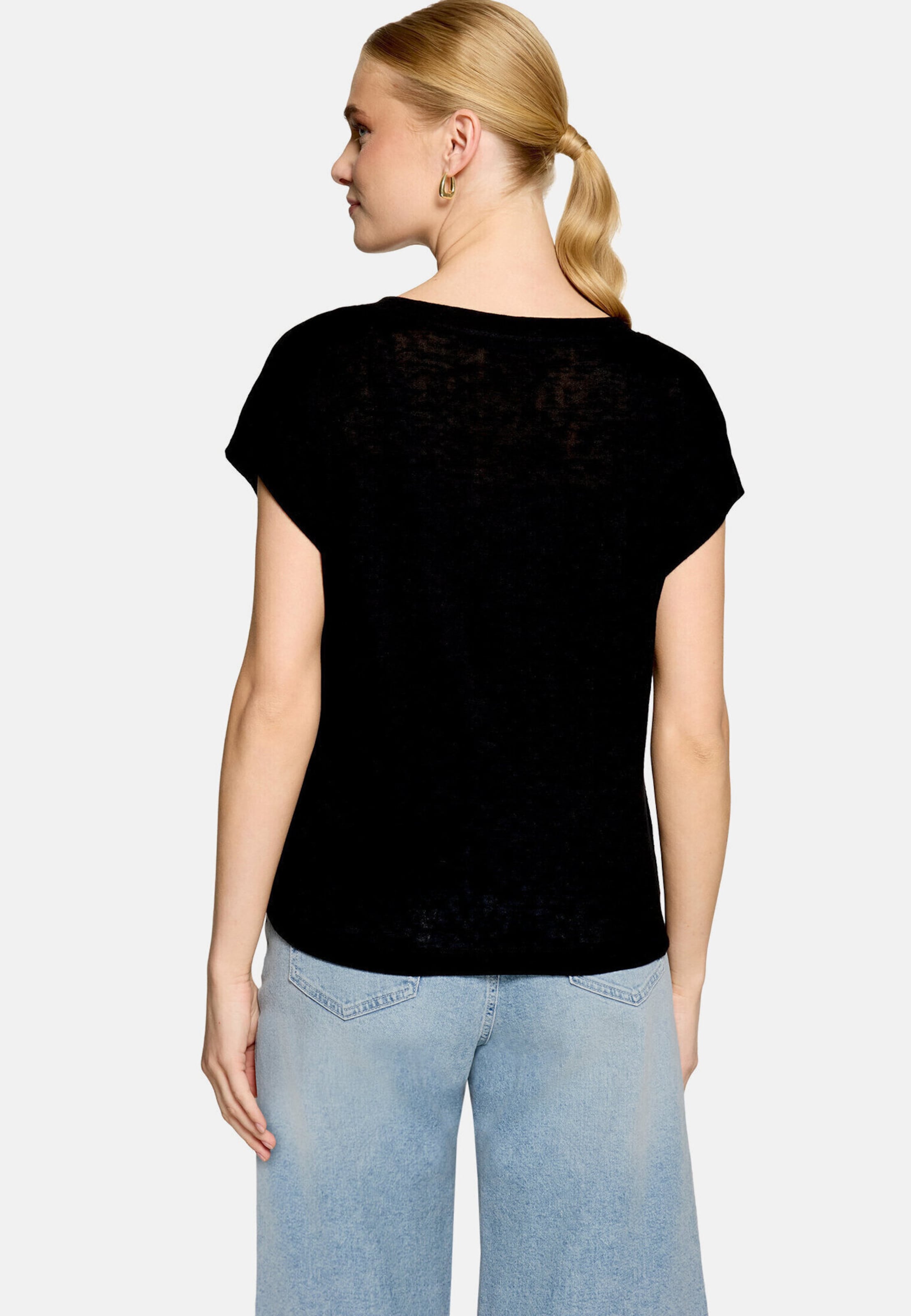 T-shirt zero en noir : devant