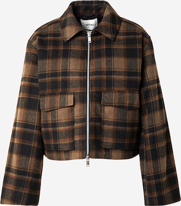 Veste mi-saison Monki en marron : devant