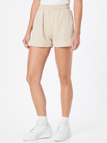 Gina Tricot Regular Broek 'Gia' in Beige: voorkant