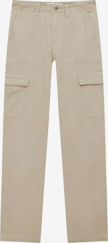 Pull&Bear Wide Leg Jeans in Beige: predná strana