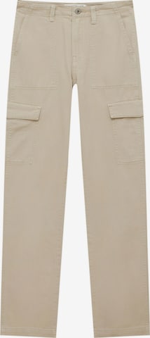 Pull&Bear Wide Leg Jeans in Beige: predná strana