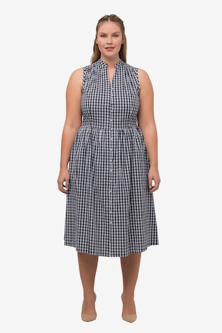 Ulla Popken Shirt Dress in Blue: front